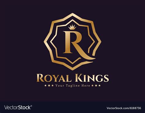 Royal Logo Template Hotel Royalty Free Vector Image