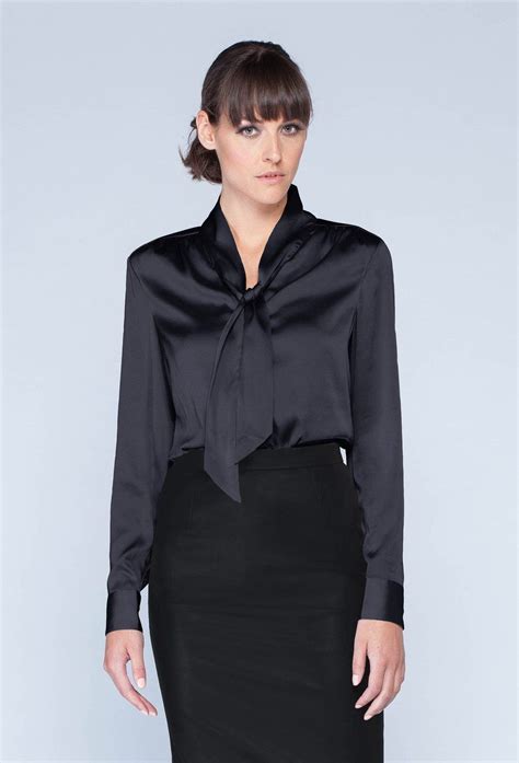 Create A Sophisticated Appearance With This Elegant Neck Tie Blouse
