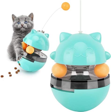 Pawaboo Cat Food Dispenser Treat Toys Interactive Treat Dispensing