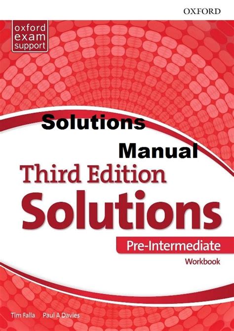 Technical english 1 workbook solucionario christopher jacques. Solucionario Solutions Pre-Intermediate, 3ra Edición - Oxford | Solucionarios