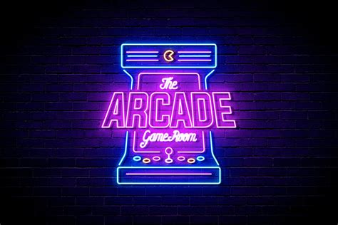 Neon Sign Effects Neon Signs Arcade Game Room Retro Logos