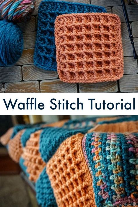 Waffle Stitch Tutorial Video And Written Instructions Crochet Waffle