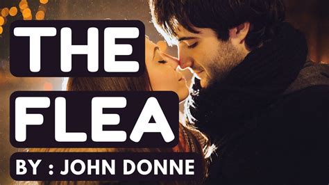 The Flea By John Donne Youtube