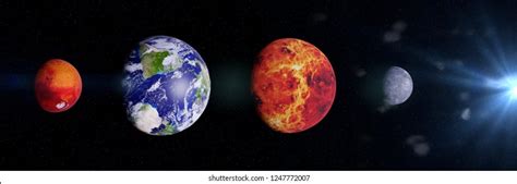 Photo De Stock Solar System Consists Sun Mercury Venus 1594470541