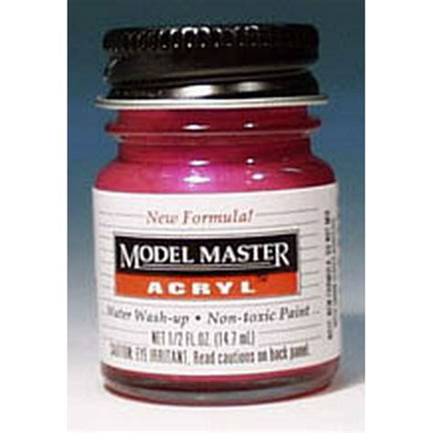 Testors 4640 Hot Pink Pearl Gloss Model Master Acrylic Paint 12 Oz