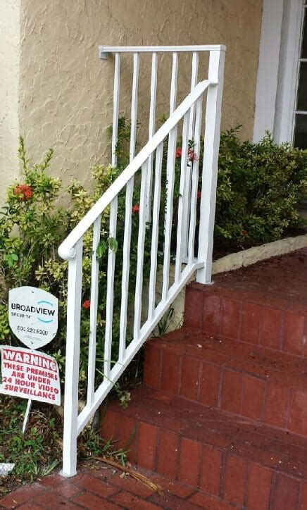 Overall, this is one item that is going to last for years with minimal interference from you. Customized Outdoor Stair Railings Iron Aluminum Miami Florida