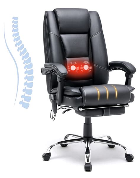 Buy Homrest Ergonomic Executive Office Chair With Heated Pu Leather