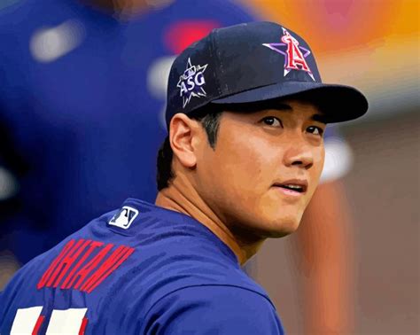 Handsome Shohei Ohtani Paint By Numbers Paint By Numbers For Adult
