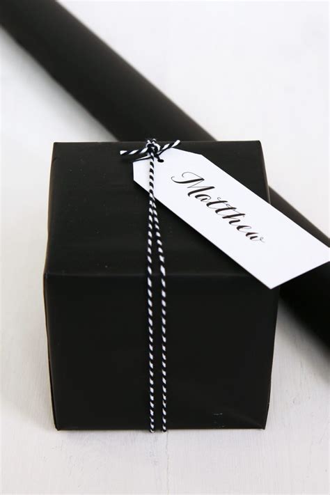 Black Wrapping Paper Contemporary T Wrap From Paper Tree