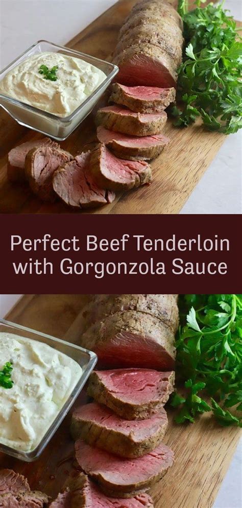 Roast beef tenderloin with red wine & shallot sauce. Perfect Beef Tenderloin with Gorgonzola Sauce | Recipe | Perfect beef tenderloin, Easy beef ...