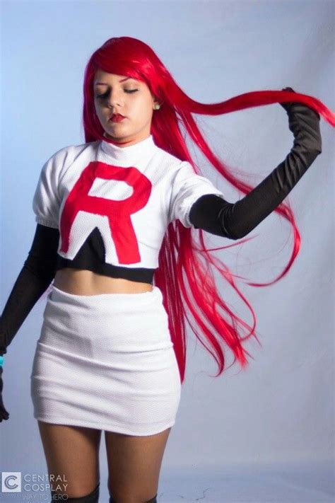 Team Rocket Cosplay Jessie Pokemon Red Wigs Couple Costumes Dress