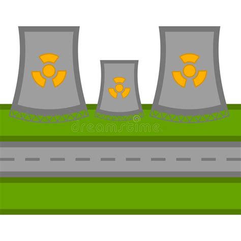 Nuclear Power Plant Icon Stock Vector Illustration Of Power 143970838