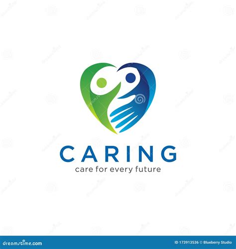 Caring Logo Design Vector Stock Illustration We Care Logo Caring