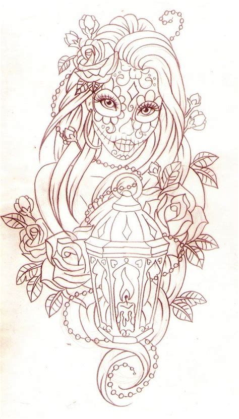 Day Of The Dead Girl Tattoo Design 17 Best Ideas About Day Of Dead