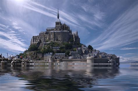 De Stad In Het Water Mont Saint Michel