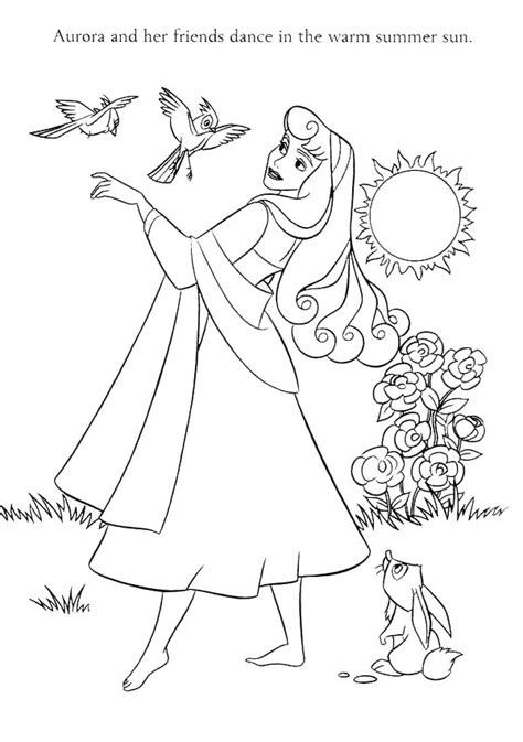 Mewarnai Princess Aurora