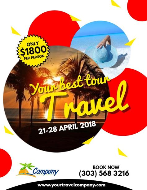 travel agency flyer poster social media template travel poster design holiday travel