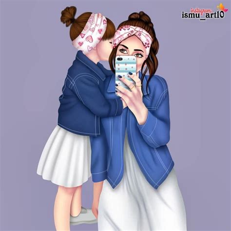 Mother And Daughter Drawing Mother Daughter Quotes Mother Art Mommy
