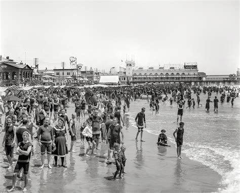 Shorpy Historical Photo Archive Human Roulette 1908 Vintage Beach