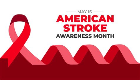 American Stroke Awareness Month Background Or Banner Design Template