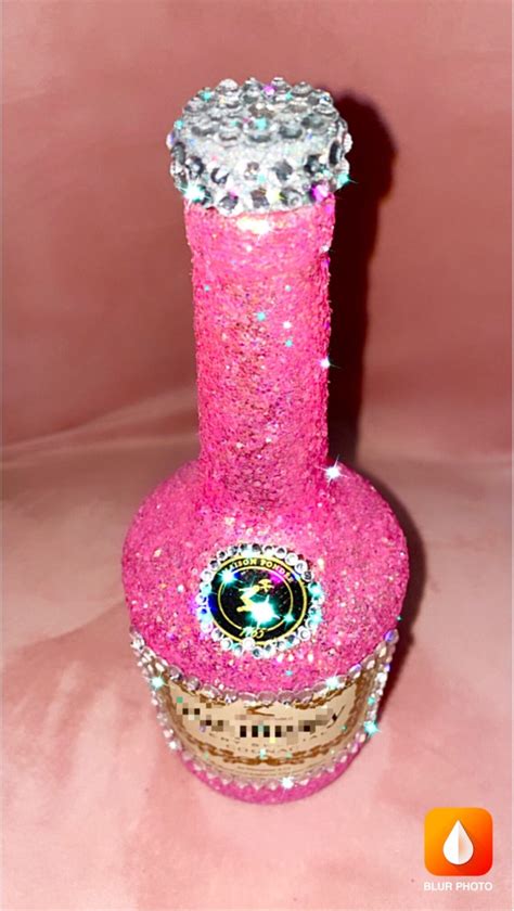 Henny Bedazzled Bottle And 1 Free Matching Shot Glass Etsy