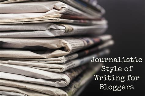 Journalistic Writing Principles For Bloggers Sunshine Whispers