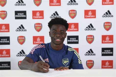 Bukayo Saka Signs New Long Term Arsenal Deal