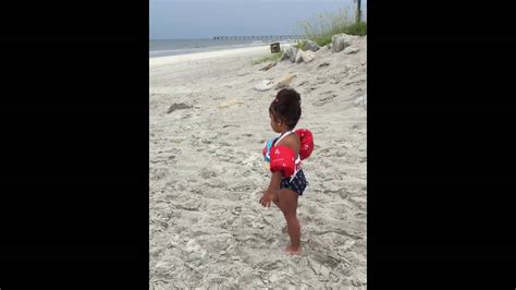 Monroes 1st Time To The Ocean Jacksonville Fl Youtube