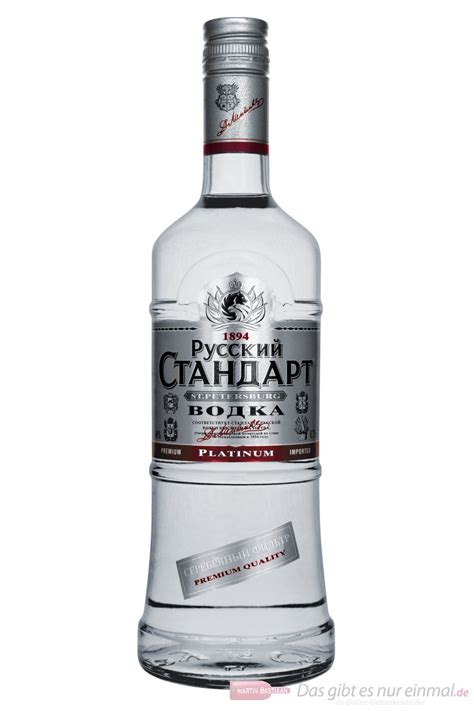 Russian Standard Platinum Vodka 40 07 L Flasche
