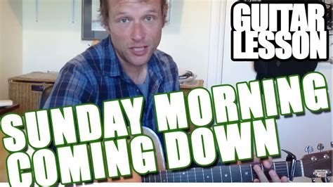 Sunday Morning Coming Down Guitar Lesson Tutorial YouTube