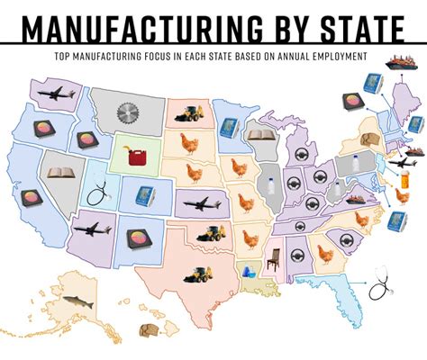 Manufacturing By State What Gets Made Where Woodworking Network