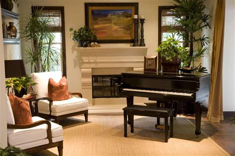 70 Beautiful Living Rooms With A Piano Photos Piano Room Decor