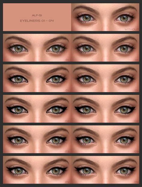 Eyeliners Eyebrows At Alf Si Via Sims 4 Updates Check More At
