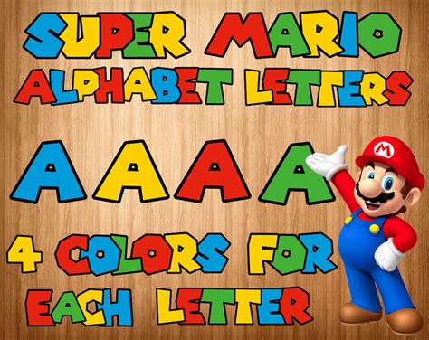 Mario Font Png Super Mario Alphabet Mario Letters Super Mario