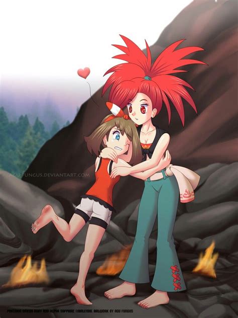 Commission May And Flannery Hot Footed By Agu Fun Pokemon Personajes Arte Pokemon Cómics De