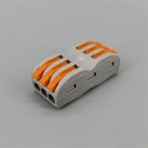 10pcs 3 Pin Universal Compact Wire Wiring Connector Conductor Terminal