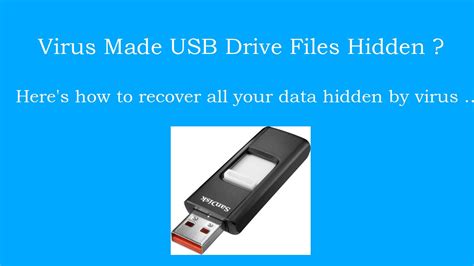 Select all files and folders. Recover USB Drive Files Hidden by Virus How to - YouTube