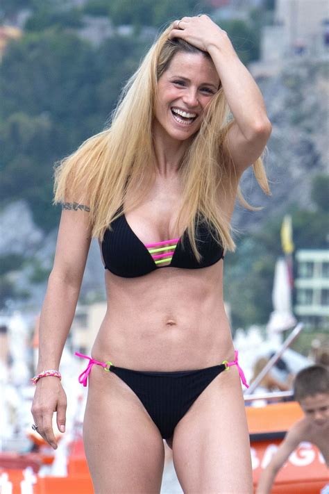 MICHELLE HUNZIKER In Bikini On Vacation In Varigotti HawtCelebs