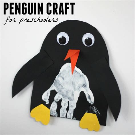 Toddler Approved Handprint Penguin Craft
