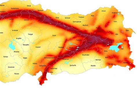 Türkiye deprem risk haritası Türkiye deki diri aktif fay hatları