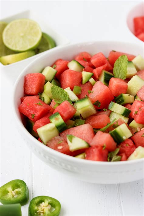 Watermelon Cucumber Salad Whole30 Marys Whole Life