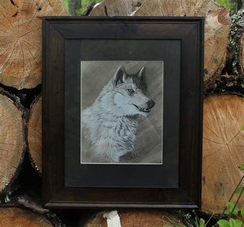 Wolf Charcoal Drawing Etsy Charcoal Drawing Drawings Drawing Illustrations