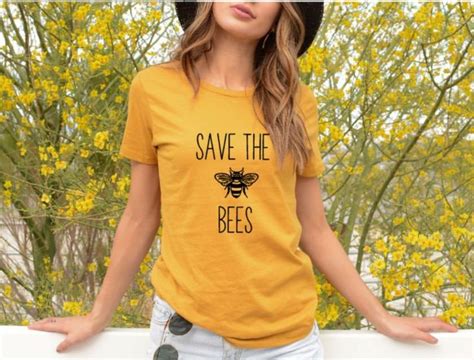 Save The Bees Tshirt Save The Bees Shirt Bee Shirt Nature Etsy Mom
