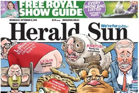 Herald Sun S Extraordinary Front Cover Unloads On Pc Warriors Following