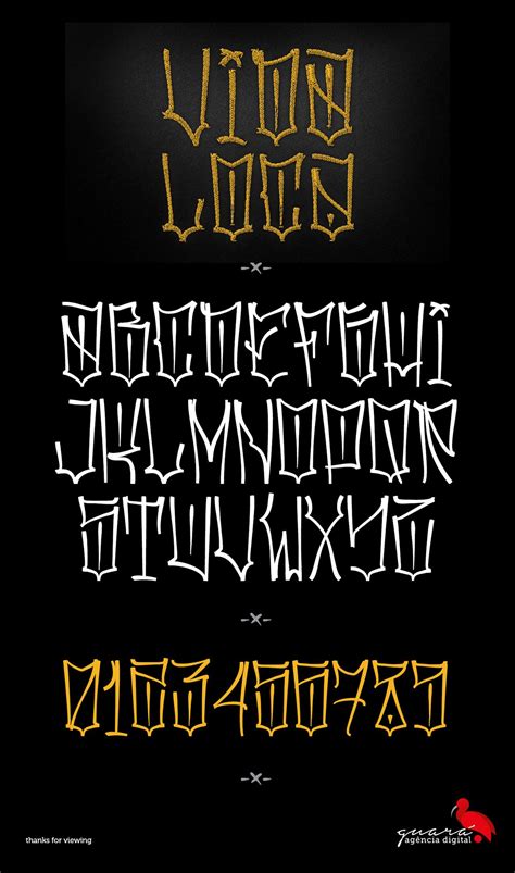 vida-loca-type-on-behance-tattoo-fonts-alphabet,-tattoo