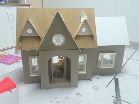 Orchid Dollhouse Build Bash Front Entry Cardboard House Doll