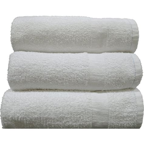 Economy Bath Towels 24x48 8 Lb 100 Terry Cotton Wholesale Cam Border