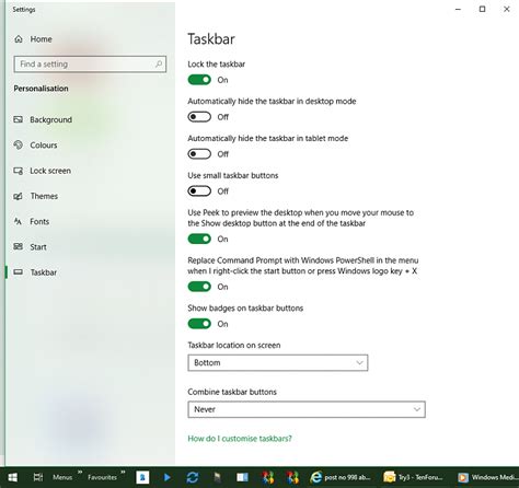 Post No 998 About The Taskbar Button Icons Being Too Small Windows 10