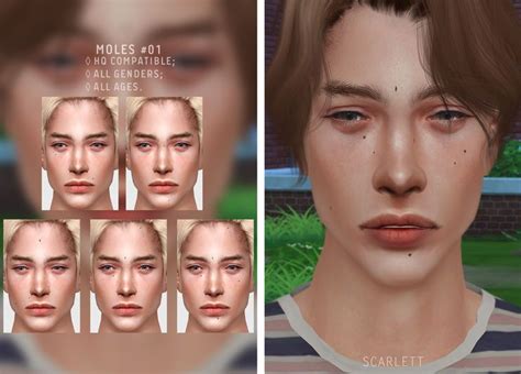 Moles 01 Sims Sims 4 Cc Skin The Sims 4 Skin