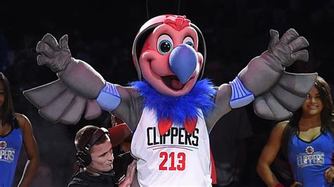Meet the official clippers mascot, chuck! Kanye West: Clippers mascot Chuck the Condor needs new ...